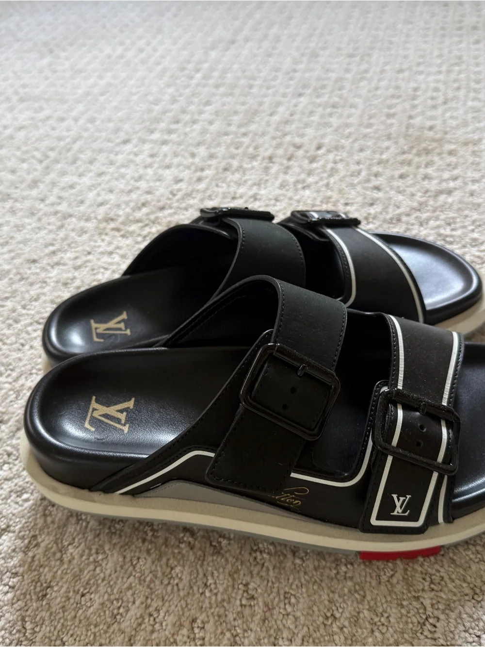 Louis Vuitton trainer Buckle Slide Sandals
